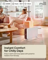 KONVEKTSIOONRADIAATOR MILL CO2200LEDMAX 2200W