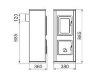 KAMIN SISSI MUST 5KW