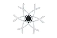 PLAFOON TRIO POLLOCK LED 62X59CM MUST MATT