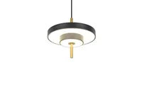 LAELAMP TRIO KEATON LED 20CM MUST MATT/MESSING