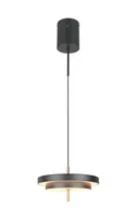LAELAMP TRIO KEATON LED 40CM MUST MATT/MESSING