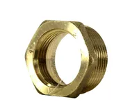 AHENEV KAKSIKNIPPEL MESSING 1"SKX1 1/4"VK