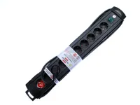 PIKENDUSJUHE 3M 10P+LÜLITI 3G1,5 MUST