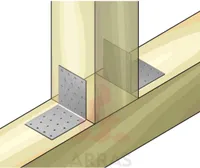NAELUTUSNURK ARRAS 80X80X60X2,5 ZN