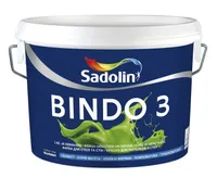 LAE- JA SEINAVÄRV SADOLIN BINDO 3 BW VALGE 10L TÄISMATT