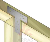 T-PLAAT 150X100X40X2,5 ZN