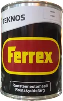 METALLIVÄRV TEKNOS FERREX 1L MUST MATT