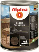 TERRASSIÕLI ALPINA ÖL FÜR TERRASSEN 0,75L TUMEPRUUN