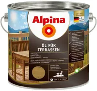 TERRASSIÕLI ALPINA ÖL FÜR TERRASSEN 2,5L KESKMINE PRUUN