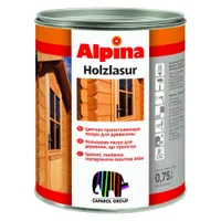 PUIDUKAITSEVAHEND ALPINA LASUR FÜR HOLZ 0,75L MÄND