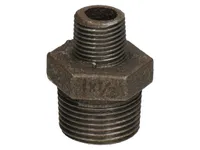 KAKSIKNIPPEL AHENEV MUST VK 1"X1/2"