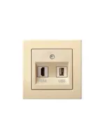 PISTIKUPESA HDMI+USB EPSILON RAAMITA