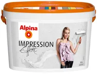 STRUKTUURVÄRV ALPINA IMPRESSION EFFEKT 10L VALGE MATT