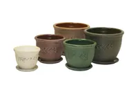 LILLEPOTT ALUSEGA SIAM-1 OKS D36X27CM MATT PRUUN