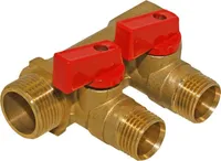 KOLLEKTOR KUULKRAANIDEGA 3/4" - 2X1/2" VK