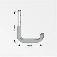 GARAAZINAGI 80 X 12 ALUMIINIUM PUNANE