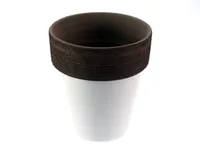 LILLEPOTT LACCATO ALTO Ø19CM VALGE