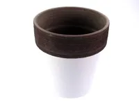 LILLEPOTT LACCATO ALTO Ø23CM VALGE