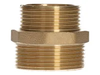 AHENEV KAKSIKNIPPEL MESSING 11/4"VK X 11/2"VK