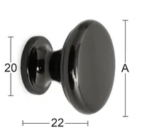 MÖÖBLINUPP ADRIAN 29MM MUST NIKKEL 1TK