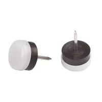 MÖÖBLIKAITSE PLASTIK NAELAGA VALGE 8TK 18MM Ø