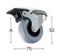 MÖÖBLIRATAS 70MM HALL POLÜURETAAN 14063 ~70KG