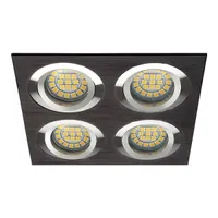 RIPPLAEVALGUSTI SEIDY CT-DTL450-B 4X50W 12V MR16 ALU MUST