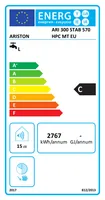 BOILER HPC STAB 300 VERTIKAALNE PÕRANDALE 290L 3000W KERAAMILINE KÜTTEKEHA