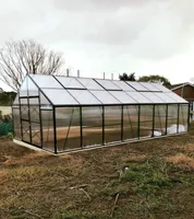 KASVUHOONE ALUMIINIUM MUST 807X406X273CM PC:10MM