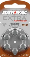 PATAREI RAYOVAC EXTRA ADVANCED 312 6TK PAKIS
