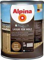 PUIDUKAITSEVAHEND ALPINA AQUA LASUR FÜR HOLZ 0,75L TAMM