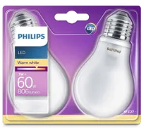 LED LAMP CLASSIC 7 - 60W A60 E27 WW ND 2TK PAKIS PHILIPS