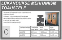 LIUGUKSE SIINIDE KOMPLEKT 1550MM 40KG