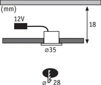 MÖÖBLIVALGUSTI KOMPL. MINI 5X0,4W LED MATT KROOM