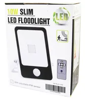 PROŽEKTOR LED 10W SLIM LIIKUMISA. 700LM IP65 6500K