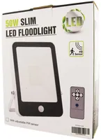 PROŽEKTOR LED 50W SLIM LIIKUMISA. 3500LM IP65 6500K