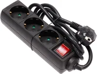 PIKENDUSJUHE 1,4M 3 PESA 3G1,5MM² LÜLITI LK MUST CLINT