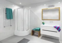 DUŠINURGA SEIN LIUGUSTEGA DURASAN PARMA WAVE 90X90X165CM