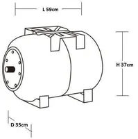 HÜDROFOOR WATER SYSTEM HT 50L HORISONTAALNE