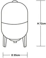 HÜDROFOOR WATER SYSTEM VT 50L VERTIKAALNE