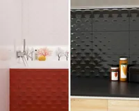 KERAAMILINE DEKOORPLAAT KWADRO VEO BIANCO A 40X25CM