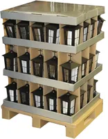 KALMULATERN RISTIGA POLARLANTERNS METALLIST 13X13X27/58CM MUST