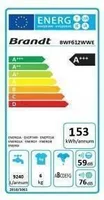 PESUMASIN BRANDT BWF612WWE EESTLAETAV A+++