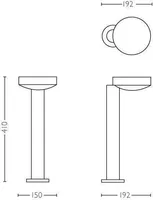 AIAVALGUSTI PHILIPS COCKATOO PEDESTAL 8W LED 800LM IP44 