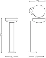 AIAVALGUSTI PHILIPS COCKATOO POST 8W LED 300LM IP44 