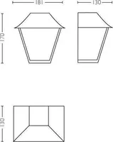 FASSAADIVALGUSTI PHILIPS ALPENGLOW MUST E27 IP44 