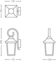 FASSAADIVALGUSTI PHILIPS BUZZARD MUST E27 IP44 