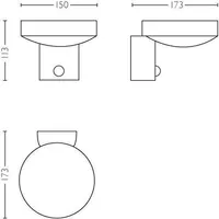 FASSAADIVALGUSTI PHILIPS COCKATOO SENSORIGA 8W LED 800LM IP44
