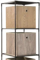 KOLMENE RIIUL 345X345X1040MM METALL/TEKSTIIL