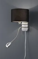 SEINALAMP TRIO HOTEL 1XE14 40W + 3W LED MUST